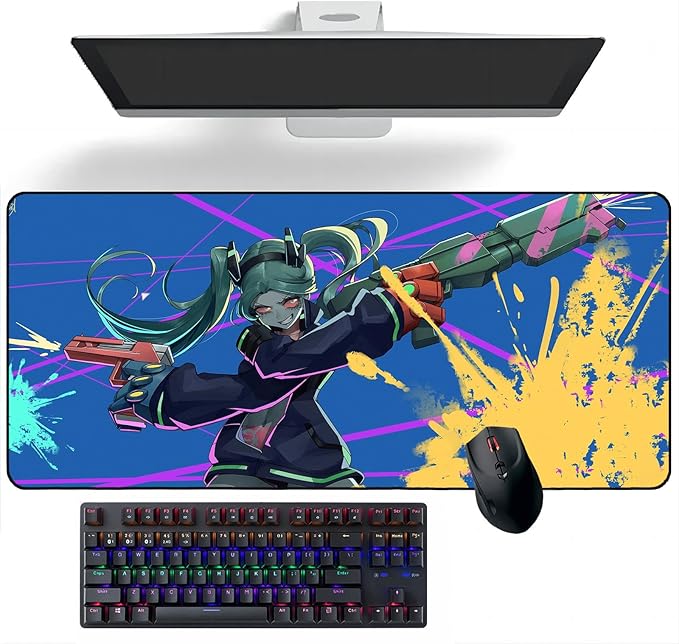 Anime Mouse Pads Deskmat Keyboard Mat Large Mouse Mats Cyberpunk: Edgerunners Anime Design