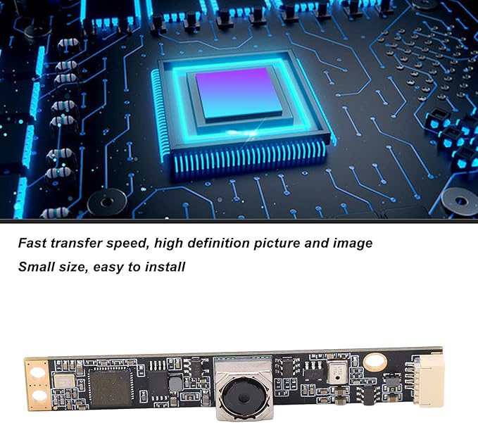 8MP USB Camera Module with Autofocus and Fixed Focus 2.4mm Lens Black - High Resolution Imaging Digital Microphone Compatible with Multiple Systems