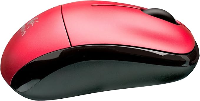 Logitech Bundle Wireless Mouse M217 – Red &amp 16” Sleeve