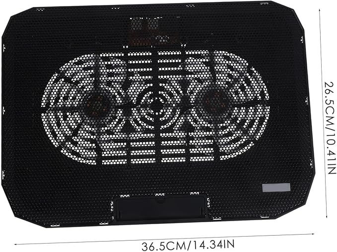 Foldable Height Laptop Stand with USB Powered Cooling Fan Mesh Ventilation Base for Notebooks Quiet Radiator Exhaust Fan for Gaming Work and Home Use