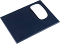 Navy Blue Bonded Rectangular Leather Mouse Pad