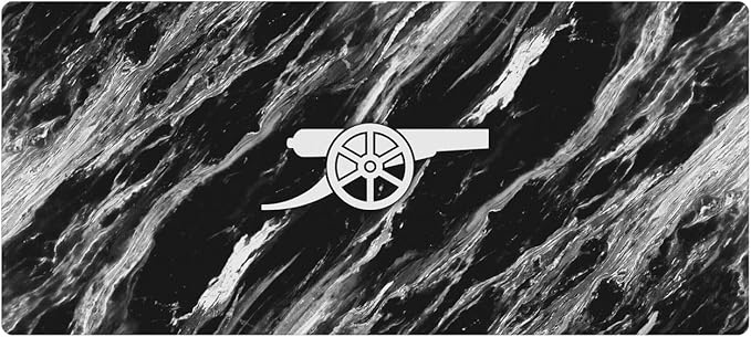 Head Case Designs Officially Licensed Arsenal FC Marble Crest Logo &amp Patterns 37.4 x 15.75 x 0.16 inches (900 x 400 mm) - XL Gaming Office Desk PC Keyboard Mouse Mat Pad