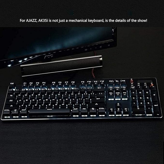 Gaming Mechanical KeyboardWired Gaming Mechanical Keyboard Computer Keypad with Multimedia Knob and RGB Backlight for Laptop PCComputer PC