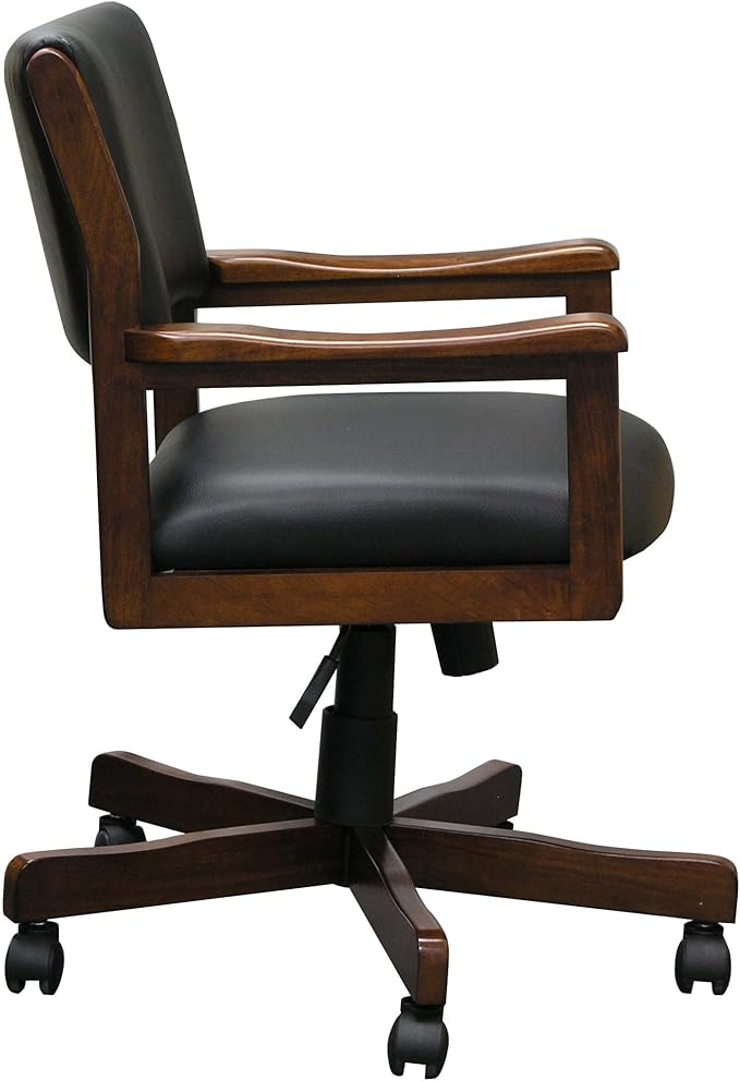 Signature Game Table Rocker-Swivel Chairs (Sold in Pairs) (Chestnut)