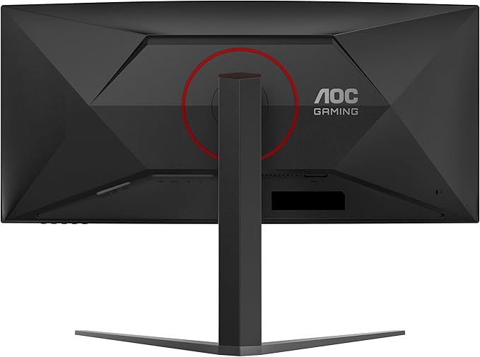 AOC G4 Computer Monitor 86.4 Cm (34) 3440 X 1440 Pixels Wide W129161321 ((34) 3440 X 1440 Pixels Wide Quad Hd Led Black Red) (Renewed)