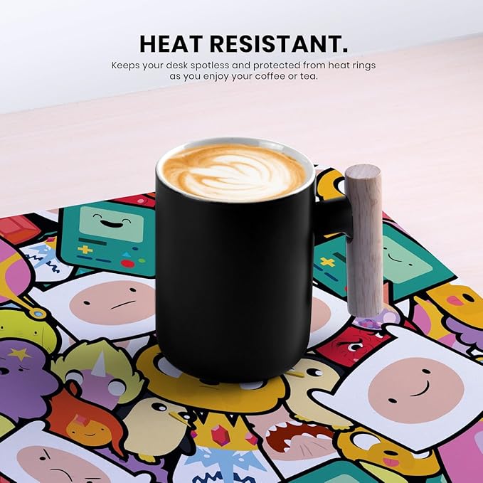 Head Case Designs Officially Licensed Adventure Time Pattern Graphics 37.4 x 15.75 x 0.16 inches (900 x 400 mm) - XL Gaming Office Desk PC Keyboard Mouse Mat Pad