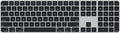 Apple Magic Keyboard with Touch ID and Numeric Keypad (for Mac Computers Silicon) - US English - Black Keys (Renewed)