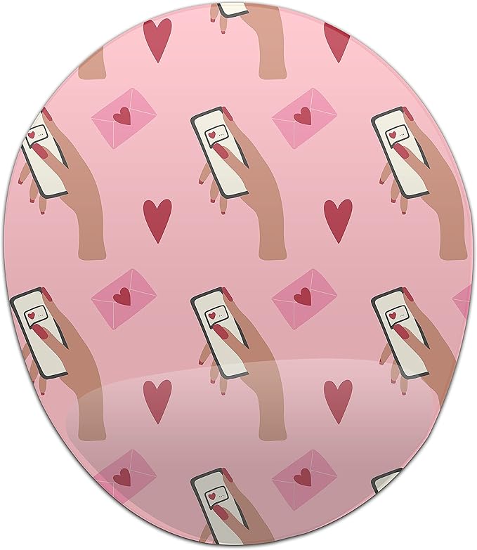 Ergonomic Mouse Pad with Wrist Rest Digital Printed Mouse Mat for Tendon Sheath Problems Non-Slip Base for Office and Home Size: 20 x 23 cm