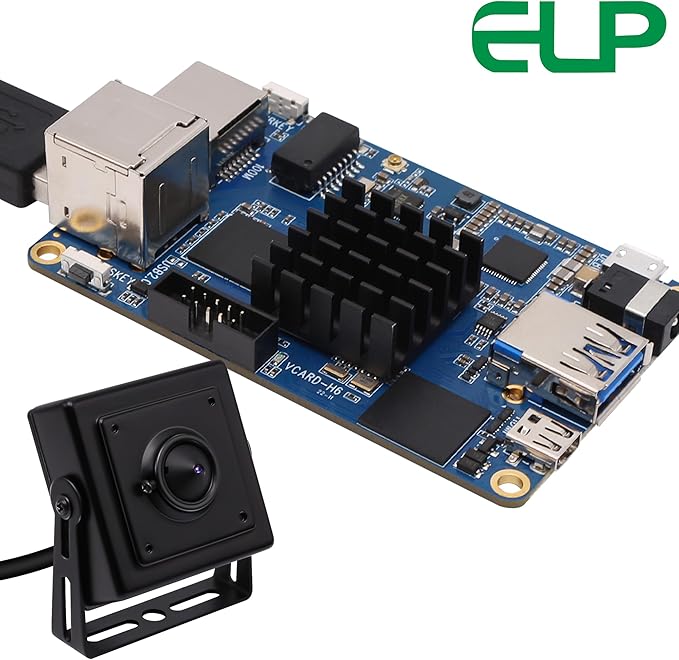 ELP Sony IMX323 Sensor Mini Pinhole Low Light USB Camera with Metal Case 0.01Lux H.264 UVC USB2.0 Video Webcam Home Surveillance Baby Camera for PC Computer Laptop Raspberry Pi