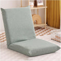 Floor Chair Gaming Floor Seat for Living Room Adjustable Backrest with Cotton Linen Cover for Balcony Reading Bedroom Study Room(A)
