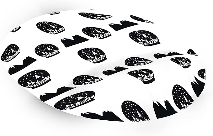 Ergonomic Mouse Pad with Wrist Rest Digital Printed Mouse Mat for Tendon Sheath Problems Non-Slip Base for Office and Home Size: 20 x 23 cm