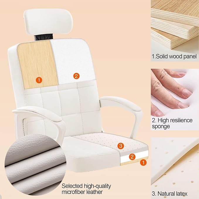 Gaming Chair Computer Chair Ergonomic Office Chair Makeup Chairs Liftable Rotating Comfortable to Sit for Long Periods of Time (Color : C)