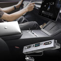 125W Max Retractable USB Hub Tesla New Model Y Juniper (2026/2025) Accessories Super Fast Charger Up 65W for MacBook Pro/Air/iPhone 16/15/Samsung Series 5 in 1 Docking Station