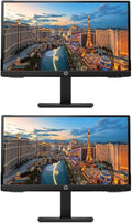 HP P22h G4 22 Inch Class Monitor 2-Pack FHD 1920 x 1080 LED Backlit IPS Vesa Compatible Anti-Glare Tilt (HDMI VGA and DisplayPort) for Home and Office