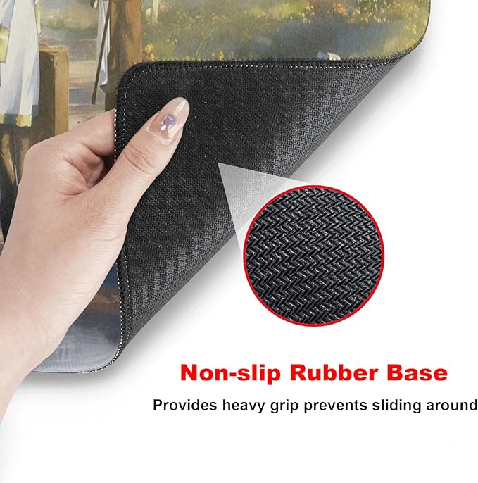 Anime Mouse Pad Water Resist Keyboard PadMouse Pads with Non-Slip Rubber BaseOffice Computer Key Board Mousepad Computer Keyboard Mousepads Mat 800 x 300mm / 31.5×11.8 inches (Frieren C)