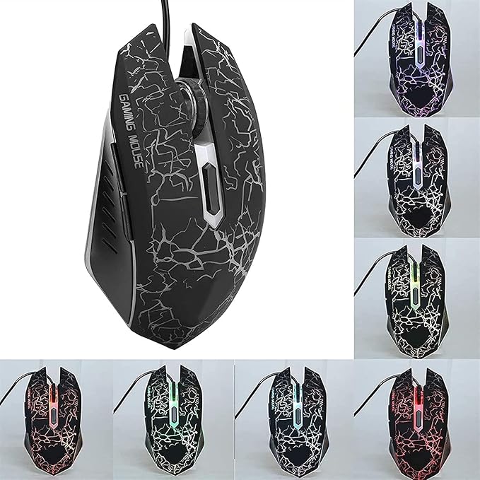 RGB Gaming Keyboard and Backlit Mouse Combo USB Wired Backlit Keyboard LED Gaming Keyboard Mouse Set
