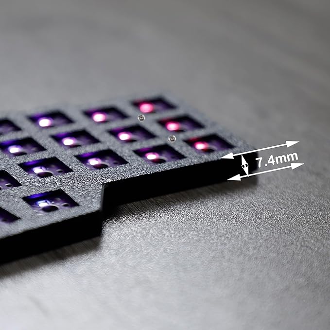 YMDK Low Profile Split Chocolate Keyboard Corne V4.1 Ergonomic 46 Keys Hotswappable 40% Layout 3D Print Case PLA RGB Vial Keyboard Kit