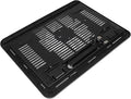 Homoyoyo Laptop Cooling Rack and Silent Laptop Cooler Stand for Gaming and Office Use Black Anti-Slip Notebook Holder with USB Fan for Efficient Heat Dissipation