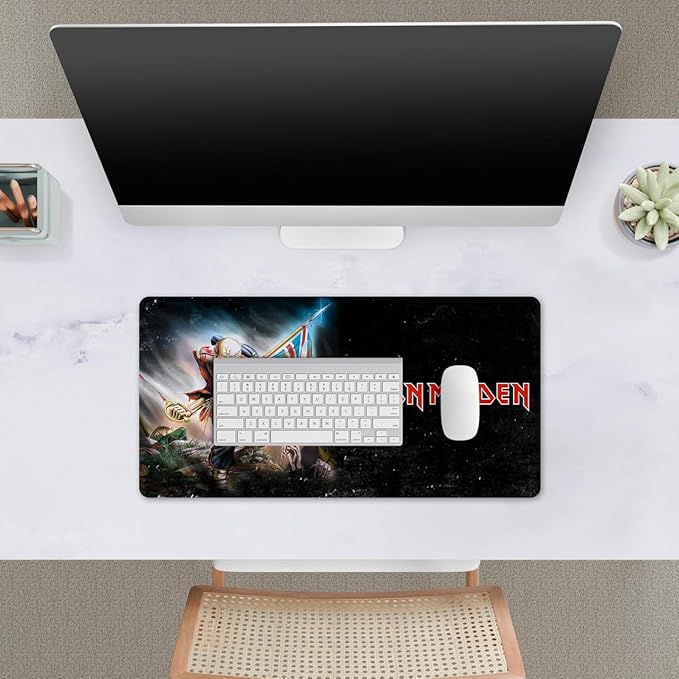 Head Case Designs Officially Licensed Iron Maiden The Trooper Graphic Art 23.62 x 11.81 x 0.12 inches (600 x 300 mm) - L Gaming Office Desk PC Keyboard Mouse Mat Pad
