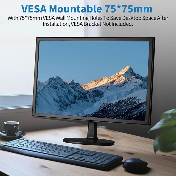 19 1440x900 PC Monitor Office Monitor HDMI VGA LED Desktop Display Dual Speakers60Hz5msVESA MountingWide Viewing Angle 170°Brightness 300cd/m²Tilt AdjustBusiness Computer Screen