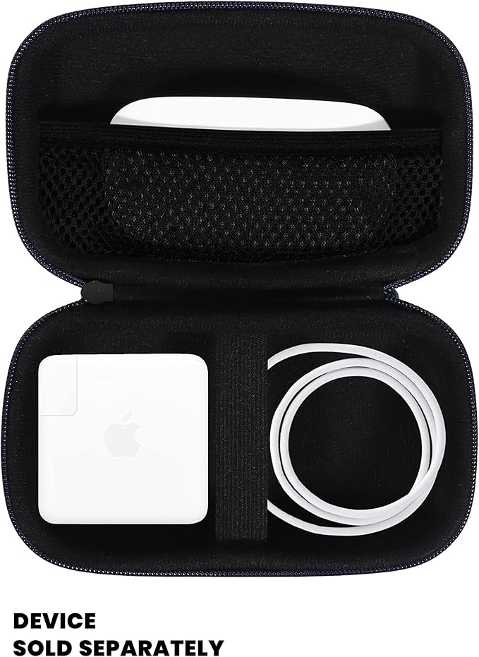 Alltravel All in one case for MacBook Accessories MacBook MacBook Pro Air Charger 45W/60W/100W MagSafe 1/2 Magic Mouse 1/2 Lightning Cord USB Hub Type C Hub (Blue)
