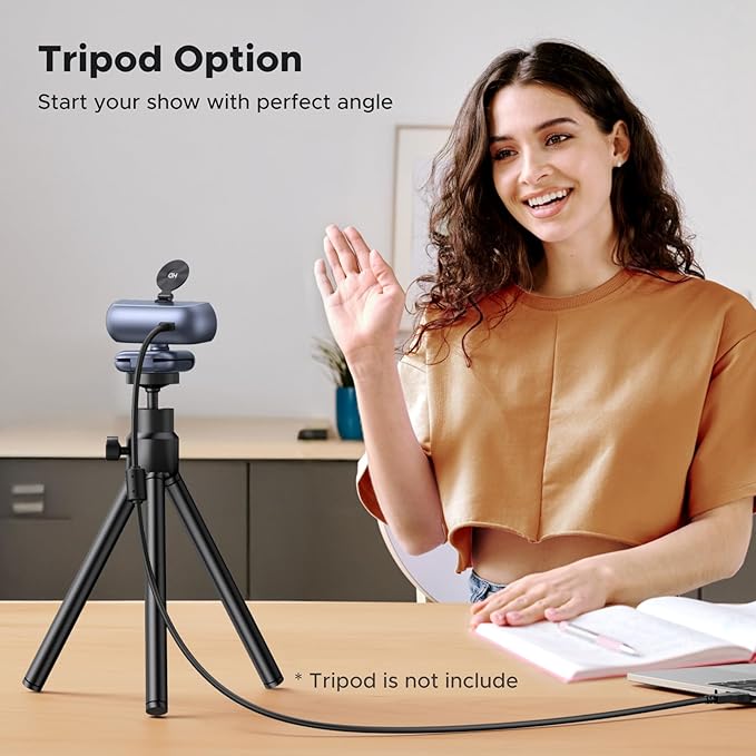 UGREEN 2K Webcam for PC Ultra HD 1080P Computer Webcam with Microphone PC Camera with Privacy Cover USB Web Camera for Streaming Conference Video Calling Zoom Skype Teams FaceTime Grey