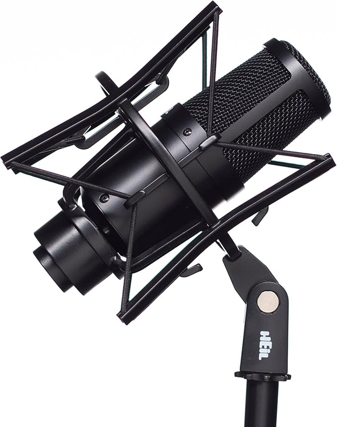 Heil PR 30 Dynamic XLR-Microphone for Video Podcast Live Sound Instrumentals Recording and Broadcast Wide Frequency Response Smooth Sound Superior Rear Noise Rejection - Black
