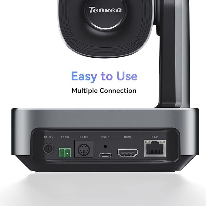 Tenveo PTZ Camera and Controller Bundle- 12X 4K PTZ Camera with HDMI/USB3.0/LAN(PoE) and PTZ Controller Joystick Keyboard Controller for Church Worship Services Live Streaming Conference