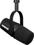 Shure MV7X XLR Dynamic Microphone – Voice-Isolating Cardioid Mic for Podcasting Vocal Recording &amp Broadcasting All-Metal Black