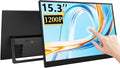 15.3 Inch FHD 1200P Touchscreen Portable Gaming Monitor USB-C HDMI Built-in Stand &amp Speakers Ultra-Thin External Second Screen Compatible with Laptop PC Mac Phone PS4 PS5 for Travel &amp Gamin