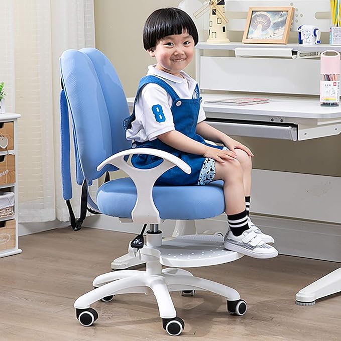 Office Chair Gaming Chair Computer Chair Sitting Posture Correction Office Chair with Removable Foot Pedal for Growing BodyHeight Adjustable Desk Chair Ergonomic Children's Learning