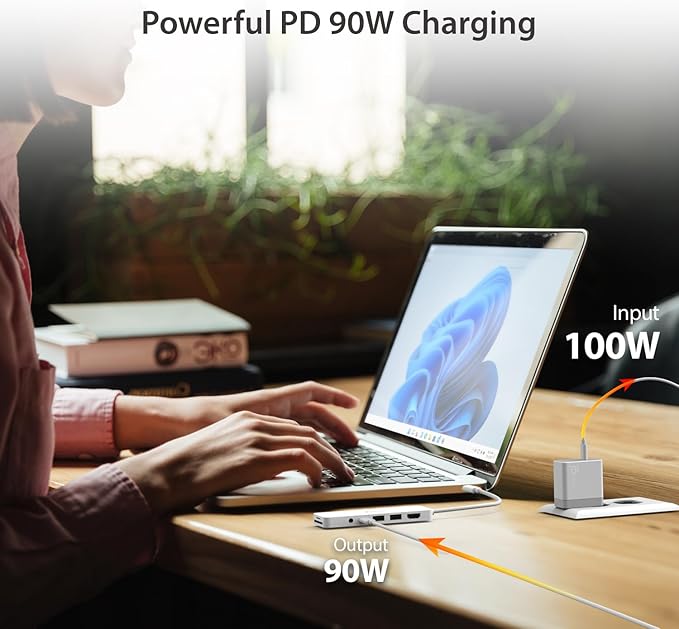 j5create USB-C Multi-Port Hub with Power Delivery with 4K HDMI/2 USB-A 5Gbps/PD 100W Charging SD&ampMicro SD/3.5mm Audio | for MacBook Pro&ampAir/iPad Pro/iMac/Surface/XPS/Thinkpad/Galaxy/and More(J