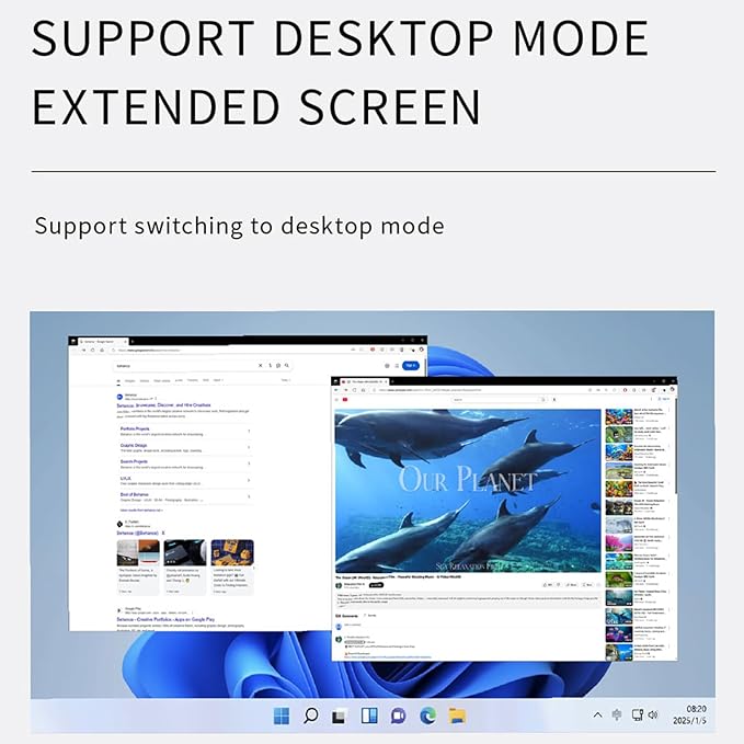 WOWNOVA 4.6 LCD Screen Inside PC Case Screen with Desktop Stand - Customizable PC Temperature Display Panel for Computer Setup GPU CPU FPS RAM HDD Computer Temp Monitor (Black)