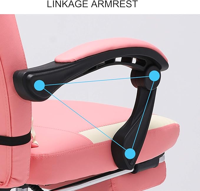 Gaming Chair Racing Computer Chair Office Desk Chair High-Back Gaming Recliner with Footrest Ergonomic Video Chair for Adults PU Leather Swivel Chair