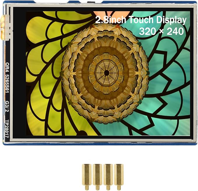 2.8 inch Touch Display Module for Raspberry Pi Pico 2.8 SPI IPS LCD 320×240 Touch Screen 262K Colors Resistive Touch Controller XPT2046 ST7789 Driver Clear and Colorful Displaying Effect