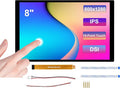 8inch DSI Touch Screen 10-Point Capacitive Touch Display 800x1280 IPS Panel Optical Bonding Toughened Glass Panel Compatible with Raspberry Pi 5/4B/3B+/3B/RK3506/RK3576/ESP32-P4