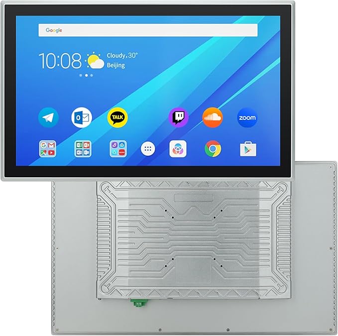 21.5 inch Android 12 Industrial Embedded Interactive Touchscreen Monitor Capacitive Multi-Touch Tablet with Front IP65 Monitor RAM 8G &amp ROM 128G WiFi &amp BT HD-MI-Out &amp USB Ports