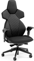 noblechairs Dawn Gaming Chair-Black - Ergonomic Desk Chair with Folding Armrests Synchronous Mechanism Faux Leather Cover Lumbar Support Universal Wheels