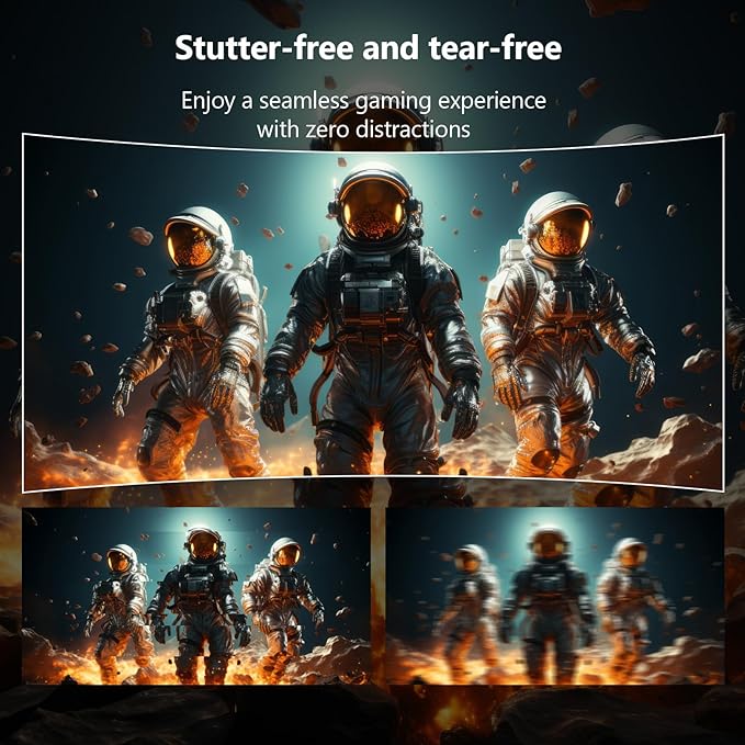 Z-Edge 27 inch Curved Gaming Monitor FHD 1080P 240Hz 280Hz Curved 1500R Computer Monitor Fast MPRT 1ms FreeSync Low Blue Light 350nits 16.7M Colors 4000:1 Contrast UG27P 2X DP and 2X HDMI