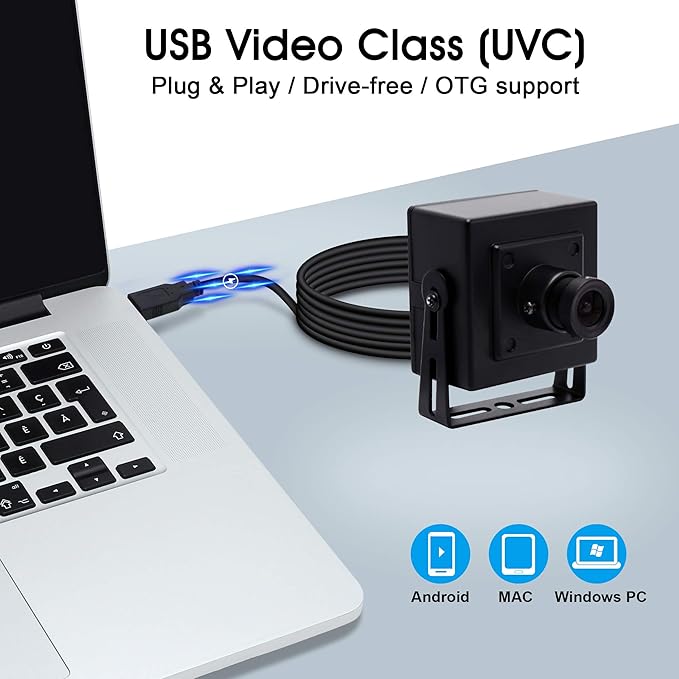 SVPRO 4K Web Camera for ComputersSuper High Definition Desktop Webcam Cam with Sony IMX317 Sensor3.6mm Lens Wide Angle Compact Portable USB Webcam UVC Compliant for PC Mac Laptop Tablet