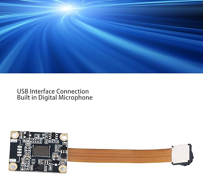5MP Camera Module for OV5640 2K USB Camera for Laptop 60 Degree No Distortion Fixed Focus Built in Microphone