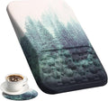 Ospelelf Mousepad with Wrist Rest Ergonomic Computer Comfortable Pain Relief Mouse Pad Wrist Support Green Forest Pattern