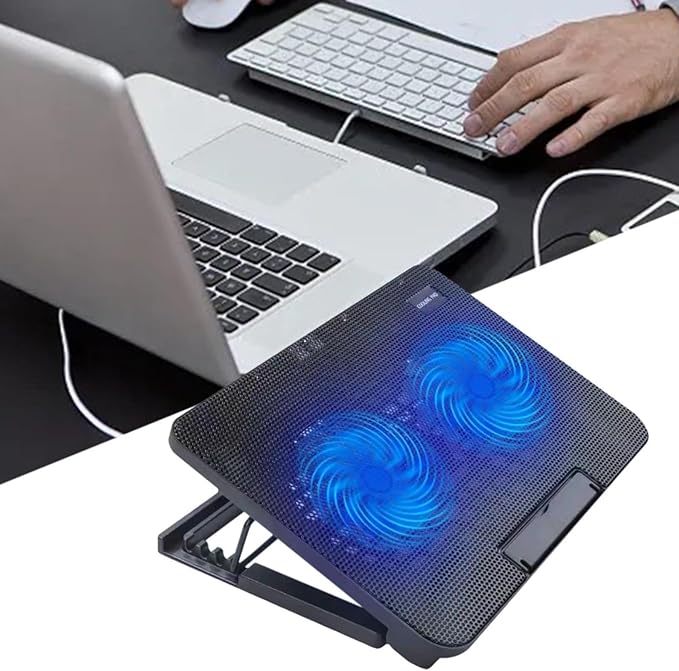 Laptop Cooling Pad with 2 Fans Accessory Lightweight Multifunctional for Home