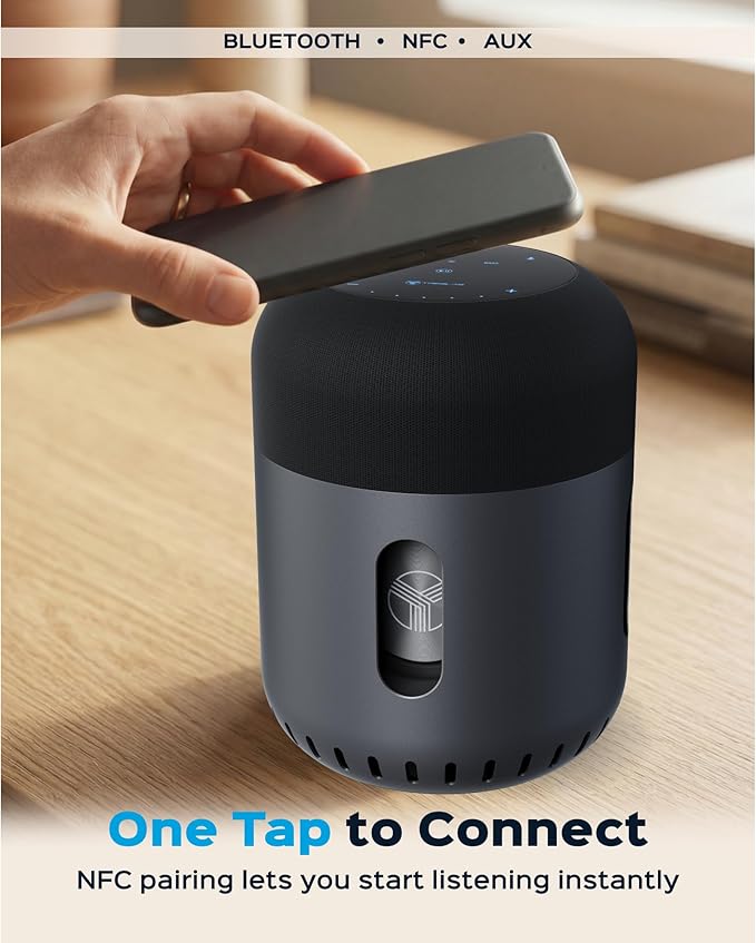 TREBLAB Loud Portable Bluetooth Speaker with 360° Surround Sound 90W 5-Driver System Subwoofer Wireless Speaker 22H Battery IPX4 Waterproof TWS Touch Control Aluminum Body - HD-360 Pro