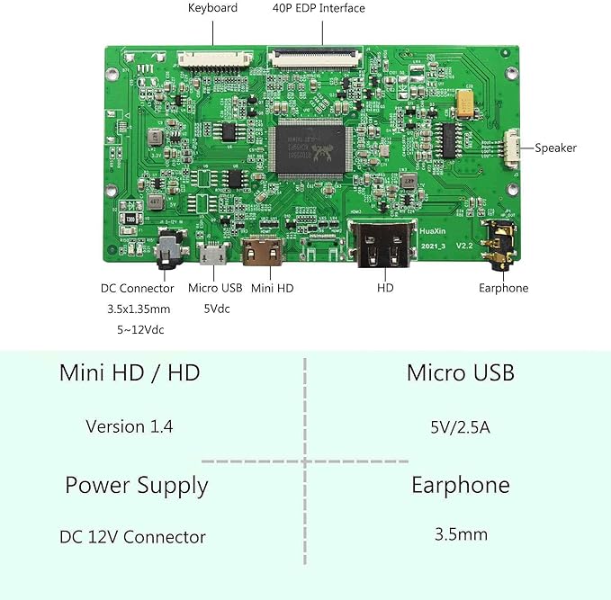 VSDISPLAY 9.7 inch 2048x1536 IPS LCD LP097QX1/ LTL097QL01/ HQ097QX1 with Controller Board fit for DIY Cabinet Monitor