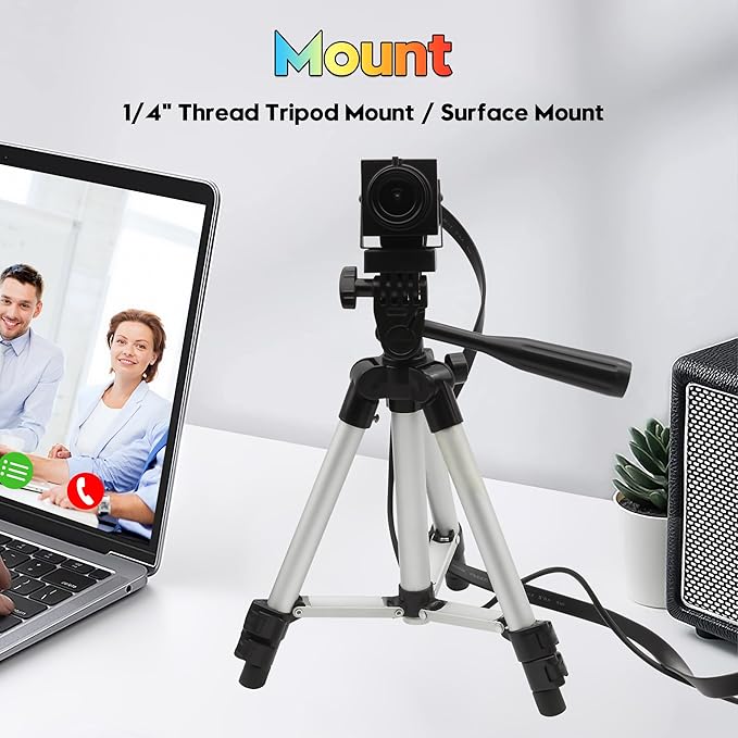 SVPRO 4K 60fps Streaming Camera with 4X Optical Zoom &amp Manual Focus HDMI/USB 3.0 Webcam for PC/Mac - Live Broadcast/OBS/Monitoring 2.8-12mm CS Mount Lens