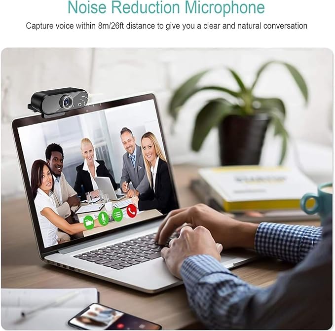 1080P HD mini Webcam with Microphone USB Port Support for Laptop Desktop Computers Suitable for Real-time Video conferencing
