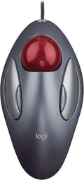 Logitech Trackman Marble Mouse Four-Button Programmable Dark Gray (Renewed)