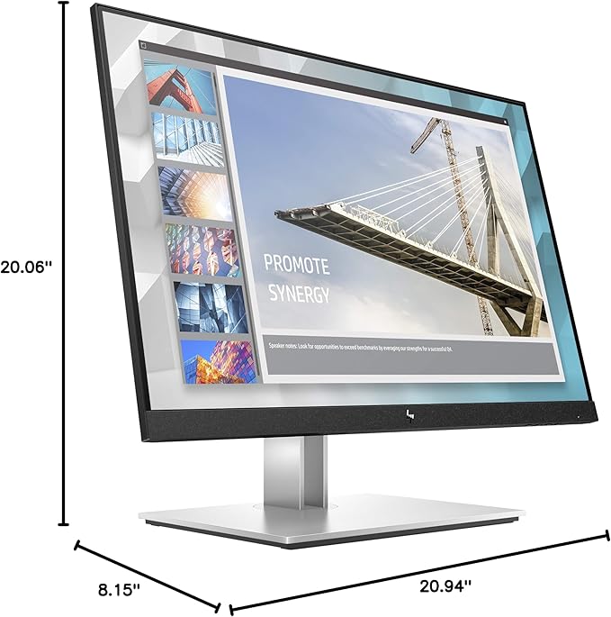 HP E24i G4 24inch IPS WUXGA E-Series E24i G4 61 cm W125917111 (E-Series E24i G4 61 cm (24) 1920 x 1200 Pixels WUXGA 5 ms Black Silver)