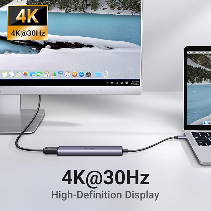 UGREEN USB C Hub 10Gbps 4 Ports USB 3.2 Adapter Bundle with Revodok 105 USB C Hub